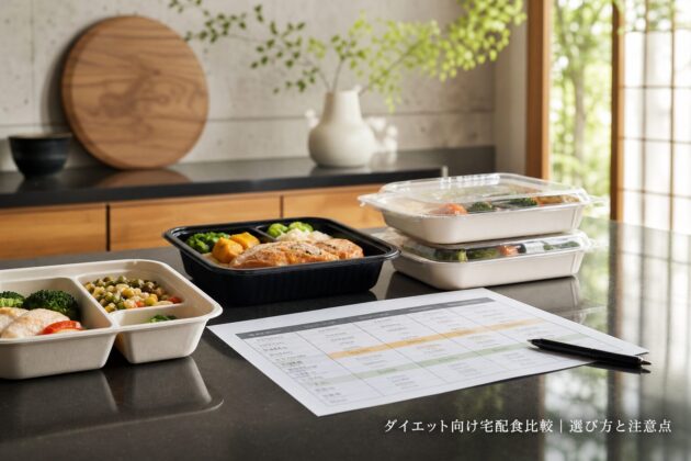 ダイエット向け宅配食比較｜選び方と注意点のアイキャッチ画像