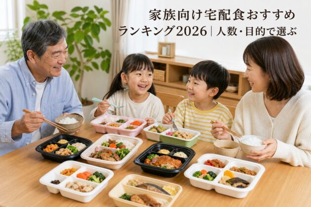 家族向け宅配食おすすめランキング2026｜人数・目的で選ぶのアイキャッチ画像