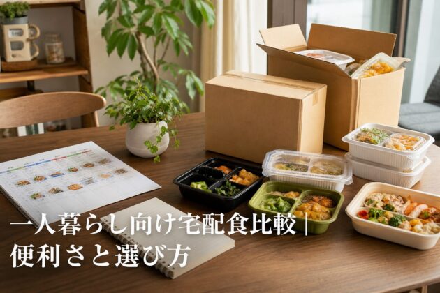 一人暮らし向け宅配食比較|便利さと選び方のアイキャッチ画像