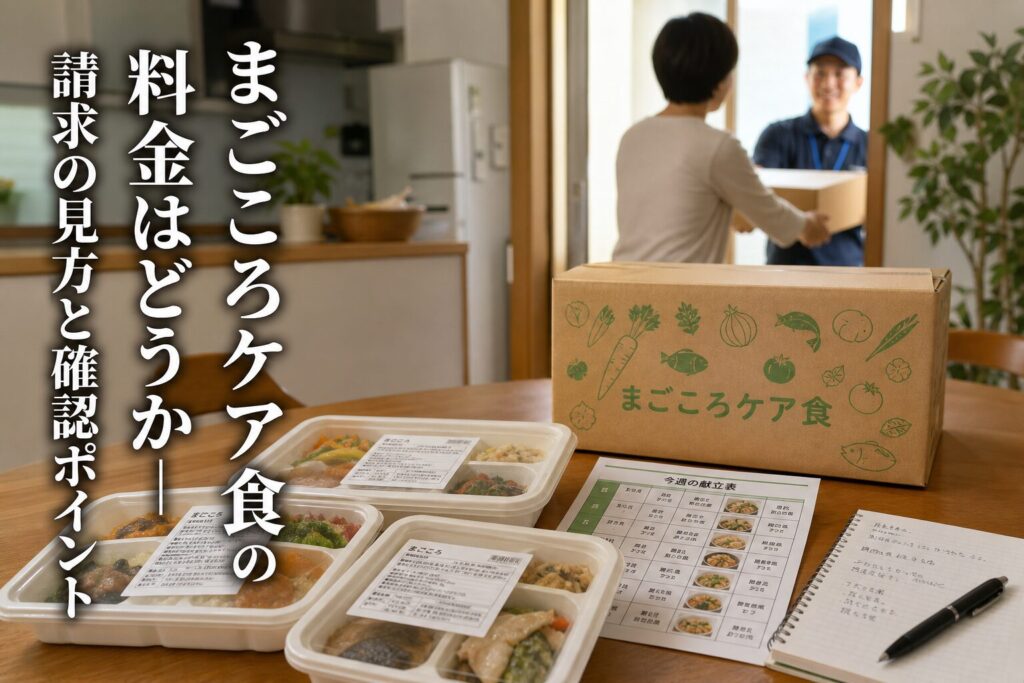 まごころケア食の料金はどうか｜請求の見方と確認ポイントのアイキャッチ画像