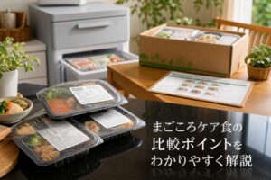 まごころケア食の比較ポイントをわかりやすく解説のアイキャッチ画像