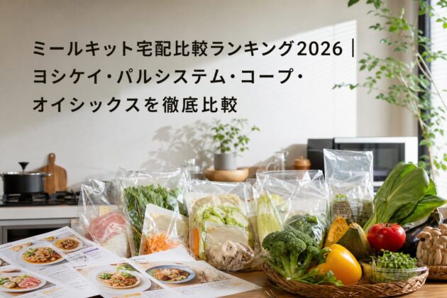 ミールキット宅配比較ランキング2026｜ヨシケイ・パルシステム・コープ・オイシックスを徹底比較のアイキャッチ画像