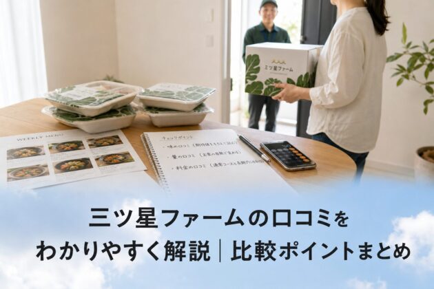 三ツ星ファームの口コミをわかりやすく解説|比較ポイントまとめのアイキャッチ画像