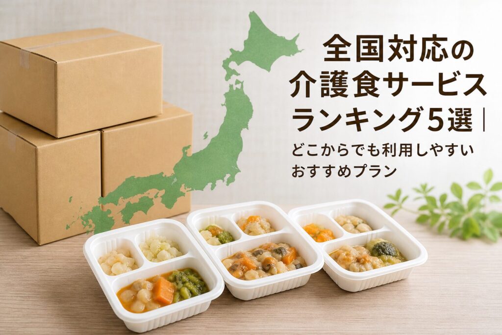 全国対応の介護食サービスランキング5選｜どこからでも利用しやすいおすすめプランのアイキャッチ画像