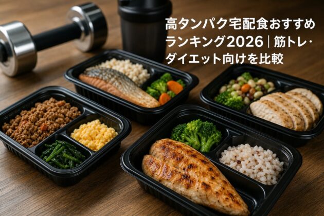 高タンパク宅配食おすすめランキング2026|筋トレ・ダイエット向けを比較のアイキャッチ画像