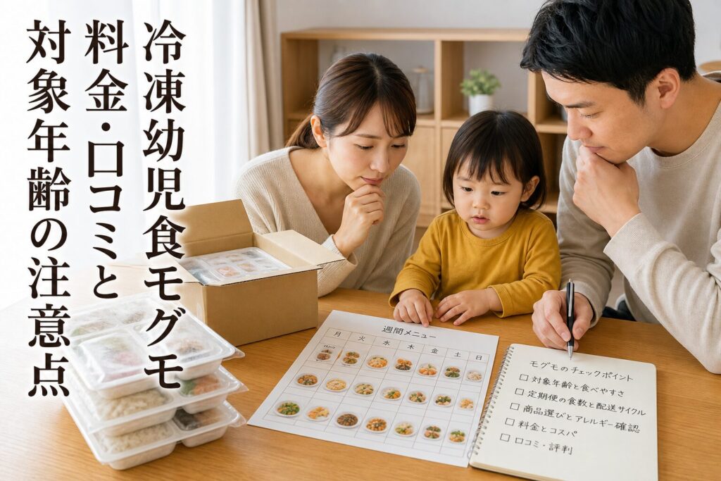 冷凍幼児食モグモ| 料金・口コミと対象年齢の注意点のアイキャッチ画像