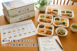 食のそよ風| 料金・口コミとシリーズ別冷凍弁当の注意点のアイキャッチ画像