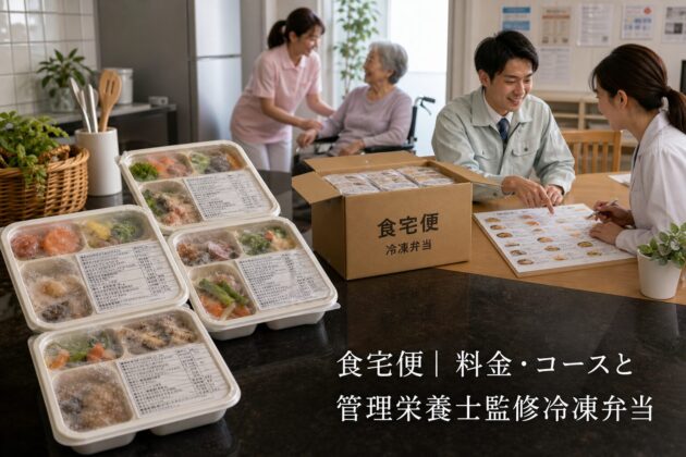 食宅便| 料金・コースと管理栄養士監修冷凍弁当のアイキャッチ画像