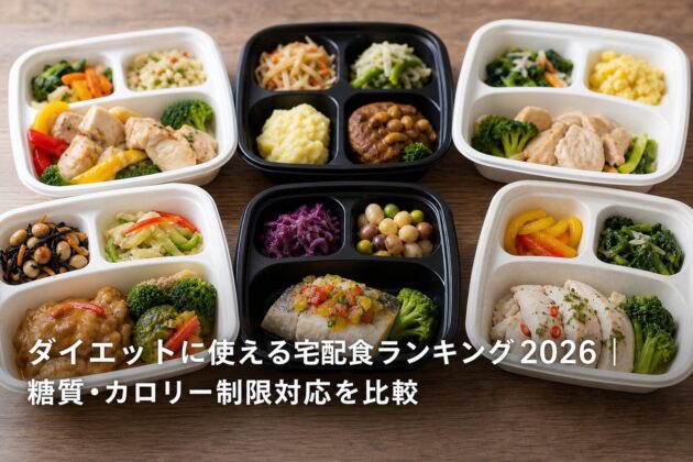 ダイエットに使える宅配食ランキング2026｜糖質・カロリー制限対応を比較のアイキャッチ画像
