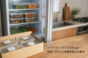 ツクリオ（つくりおき.jp）| 料金・口コミと冷蔵惣菜の注意点のアイキャッチ画像