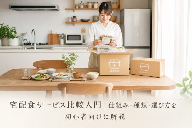 宅配食サービス比較入門｜仕組み・種類・選び方を初心者向けに解説のアイキャッチ画像